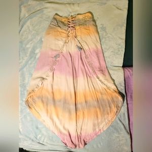 Free People Boho Silk Pants XS